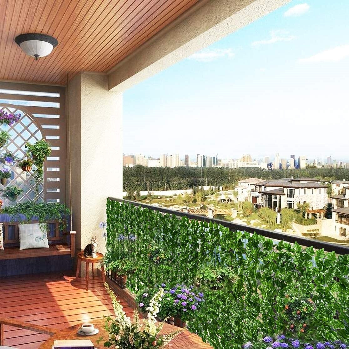 Artificial Leaf Privacy Screen – Weatherproof Garden Covering