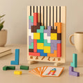 Wooden Tetris Puzzle Board – The Perfect Brain Break for Your Desk