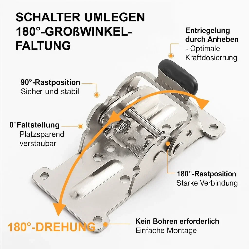 Folding Table Legs – Turn Any Table Into a Space-Saving Solution (90° Auto-Lock)