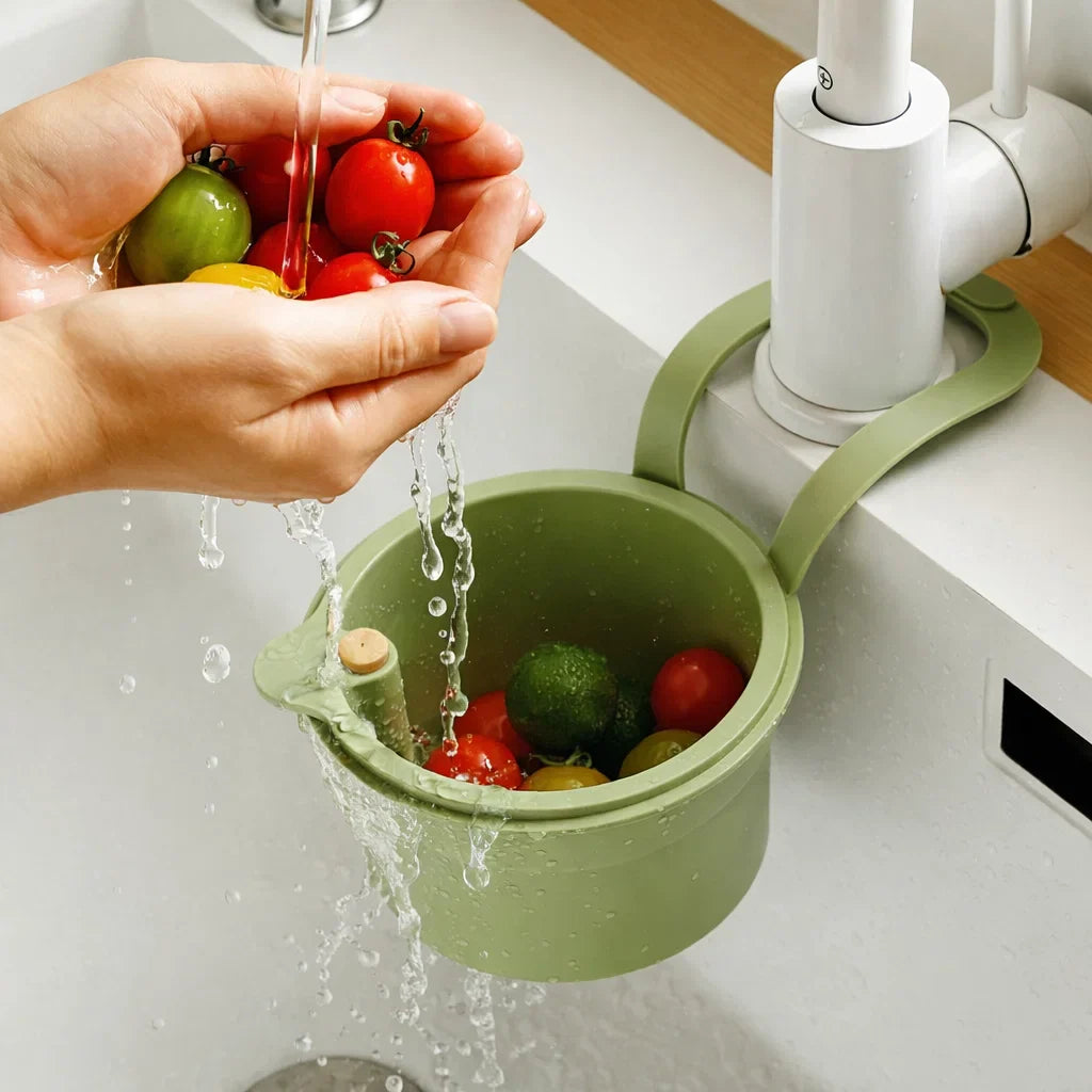 Hanging Sink Strainer Basket – Drain Without the Mess