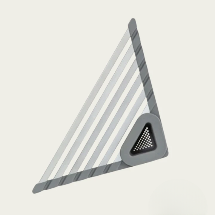 Triangular Corner Kitchen Organizer – Drains Directly into the Sink