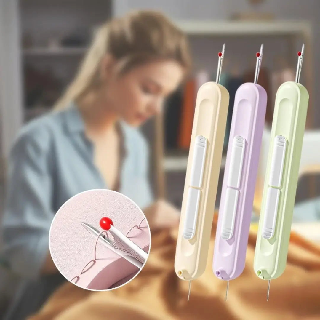 Buy 1 Get 1 Free | 2-in-1 Needle Threader and Seam Ripper – Compact and Practical