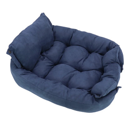 3-in-1 Pet Bed – Sofa, Mat, or Sleeping Cave