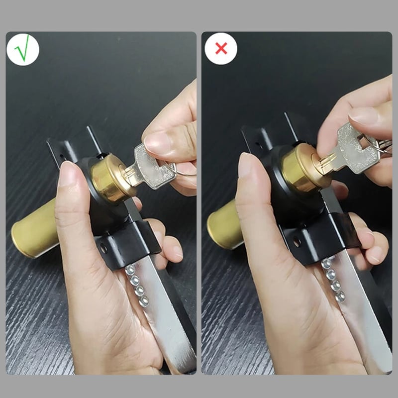 Garden Gate Bolt Lock with Key – Rust Resistant for Outdoor Use