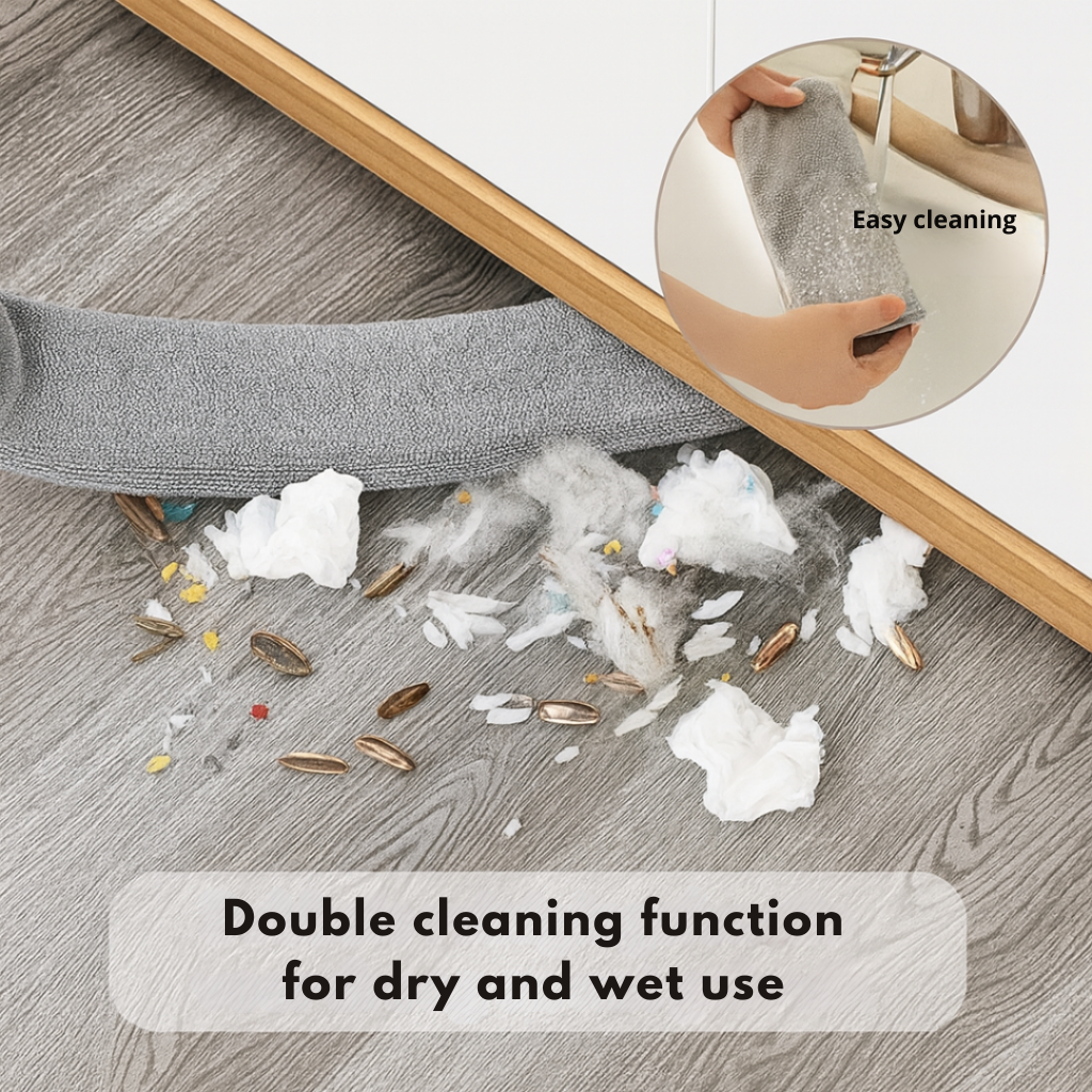 Flexible Microfiber Duster with Extendable Handle – Reaches Under Furniture