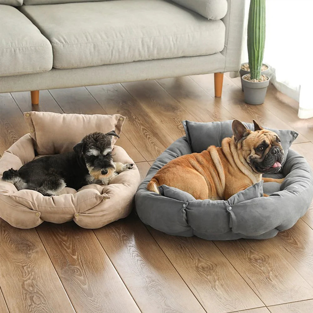 3-in-1 Pet Bed – Sofa, Mat, or Sleeping Cave