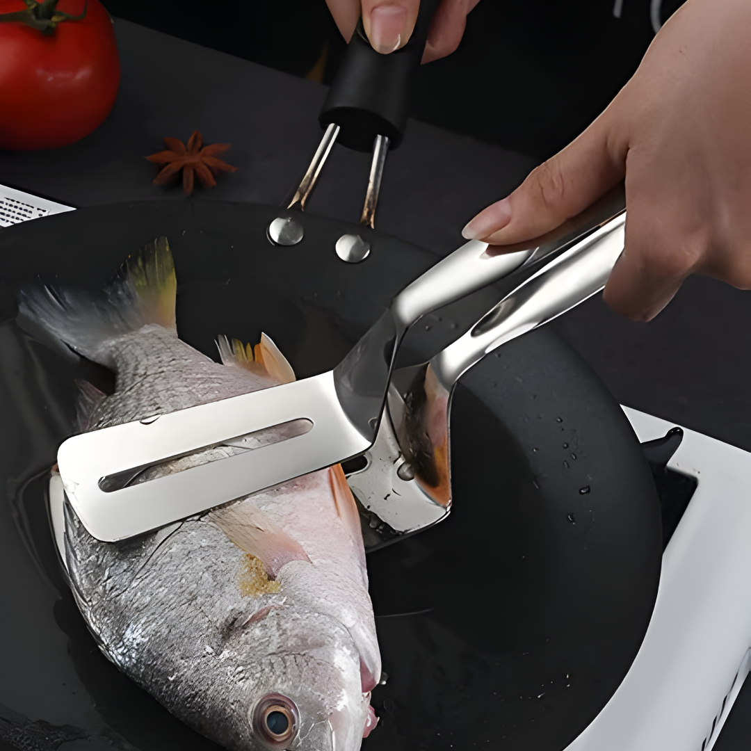 Stainless Steel Turner – Turning and Grabbing in One Tool