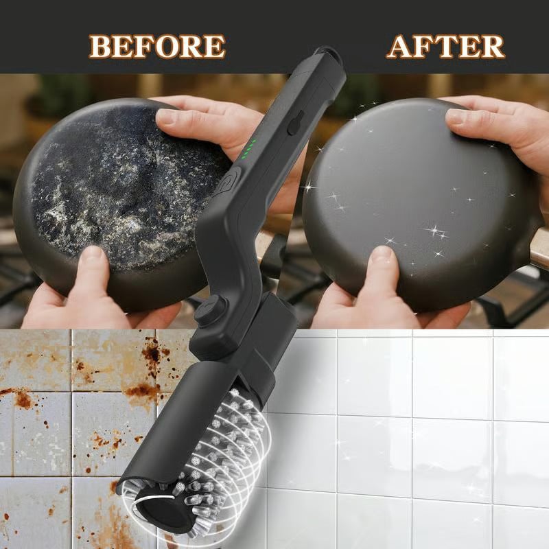 Rechargeable Electric Grill Brush – Fast, Effortless Cleaning