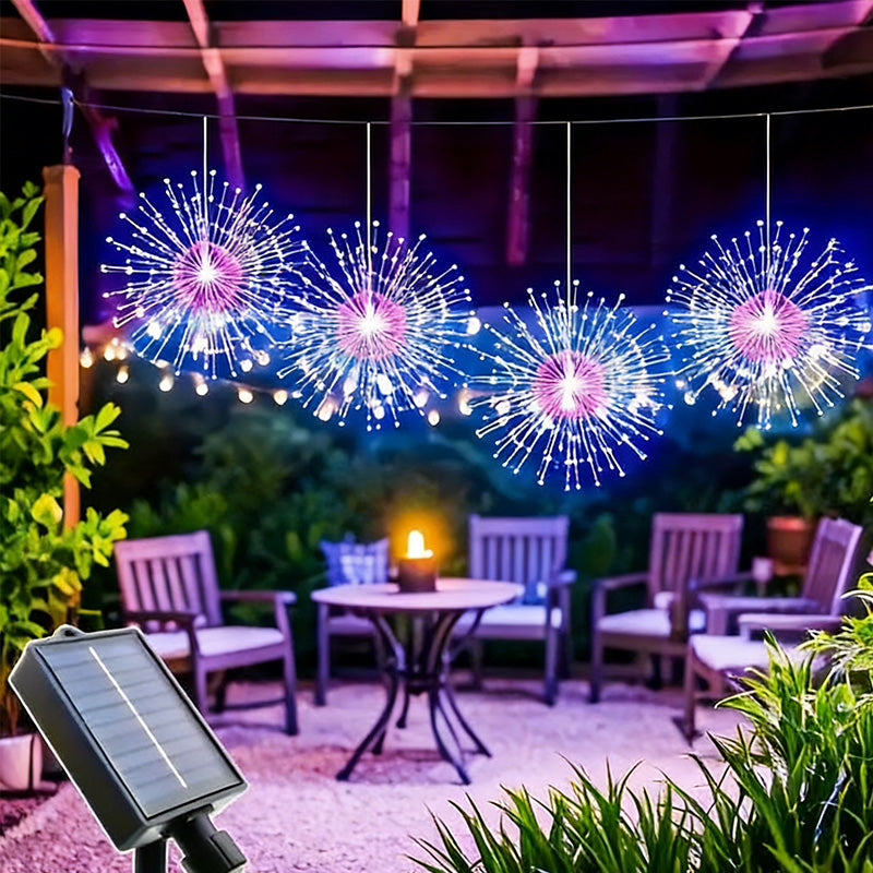 Solar Firework Lights – Automatic LED Decoration for Outdoors