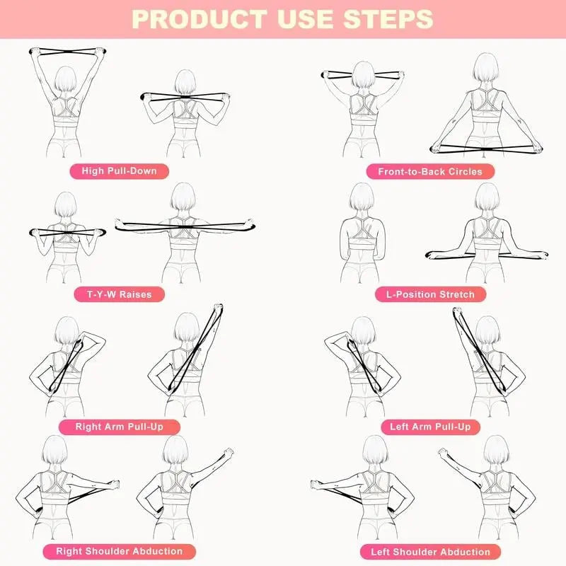 8-Shaped Training Band for Posture Correction – for Shoulders & Back