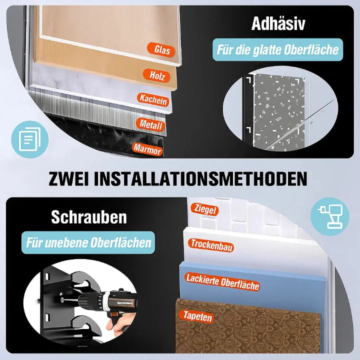 Cap Organizer for the Wall – 10 Caps at Hand, No More Crumpled Brims