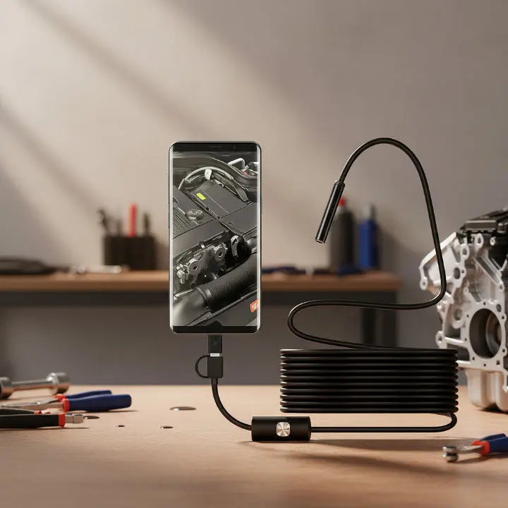 HD Endoscope Camera – See Everywhere – Save €180+ on Handyman Costs
