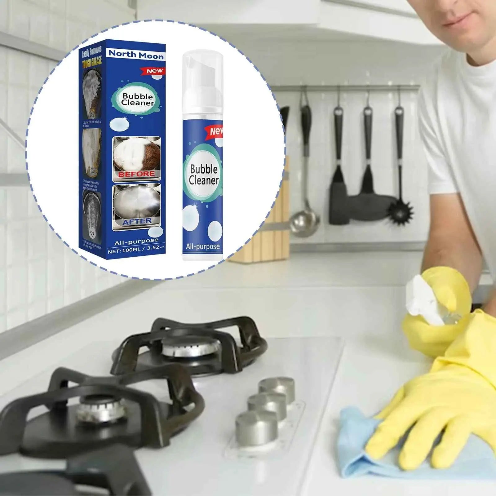 Bubble Cleaner – Stubborn dirt & grease dissolves in SECONDS – No scrubbing required!