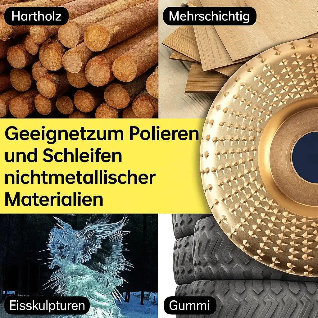 Wood Carving Disc Set for Angle Grinders – Shape Cleanly Without Loss of Power