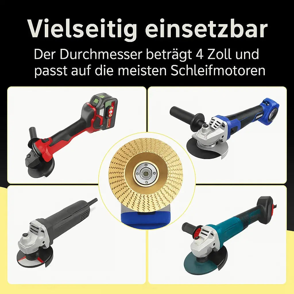 Wood Carving Disc Set for Angle Grinders – Shape Cleanly Without Loss of Power