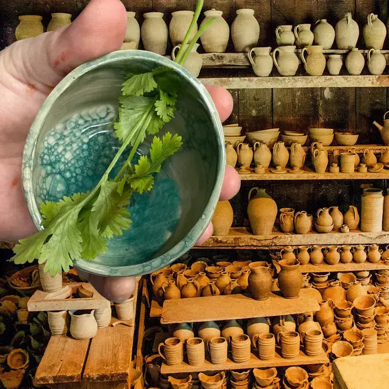 Ceramic Herb Stripper with Rustic Craft Charm