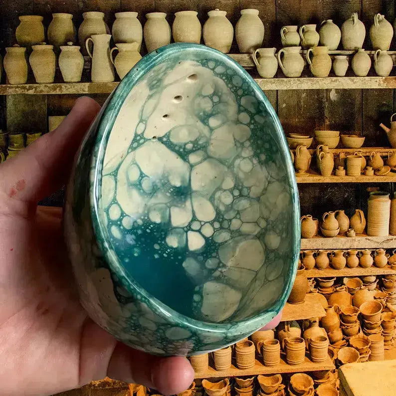 Ceramic Herb Stripper with Rustic Craft Charm