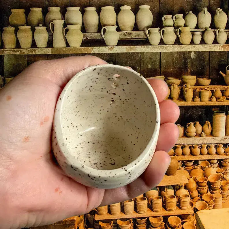 Ceramic Herb Stripper with Rustic Craft Charm