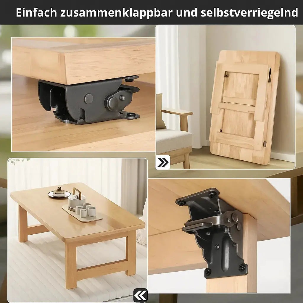 Folding Table Legs – Turn Any Table Into a Space-Saving Solution (90° Auto-Lock)