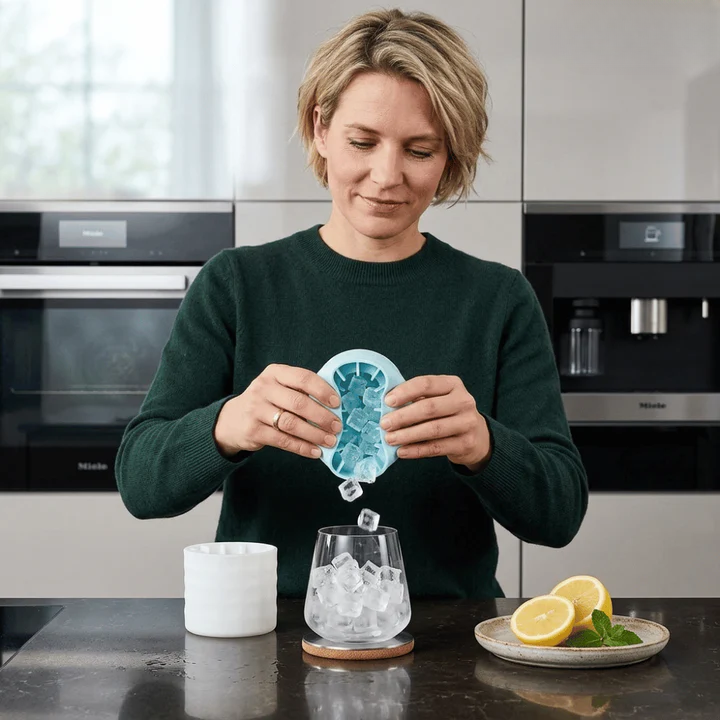 Silicone Ice Cube Tray – Ice Cubes in One Go