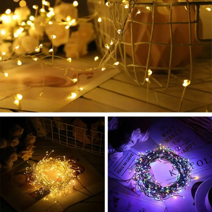 LED Christmas Tree String Lights – Sparkling & Safe Holiday Lighting