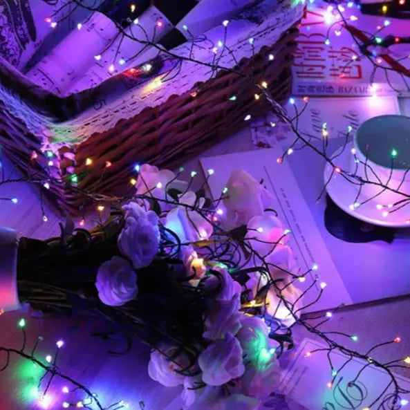 LED Christmas Tree String Lights – Sparkling & Safe Holiday Lighting
