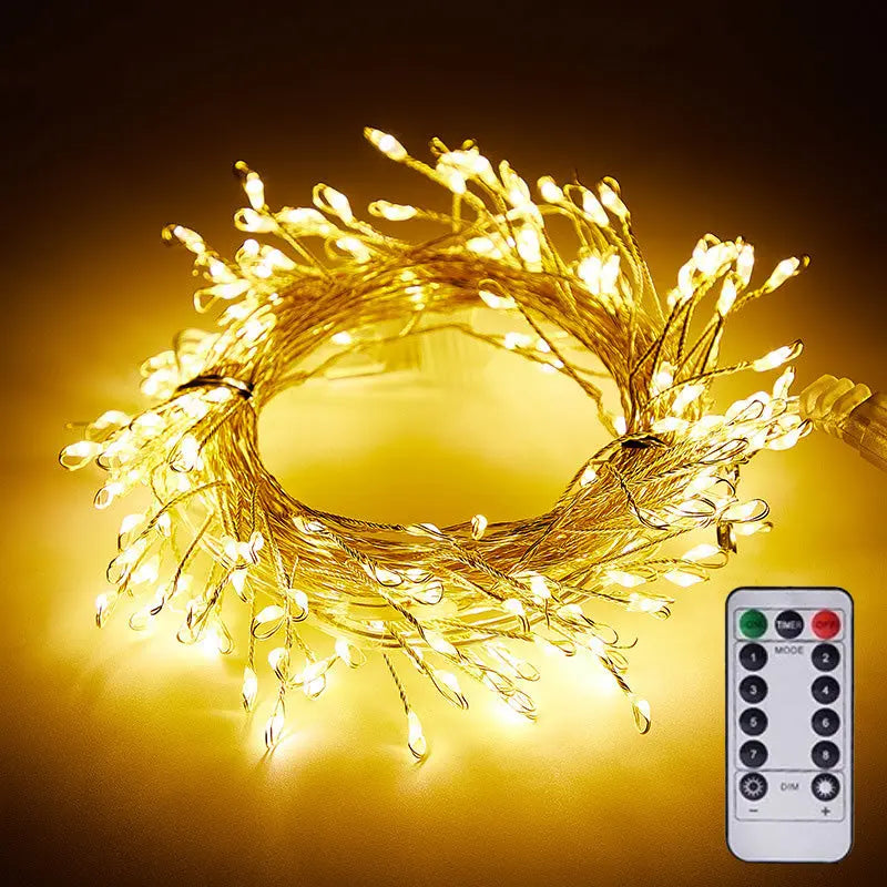 LED Christmas Tree String Lights – Sparkling & Safe Holiday Lighting