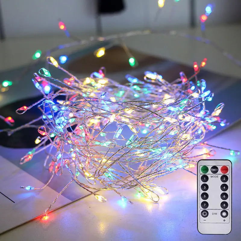 LED Christmas Tree String Lights – Sparkling & Safe Holiday Lighting