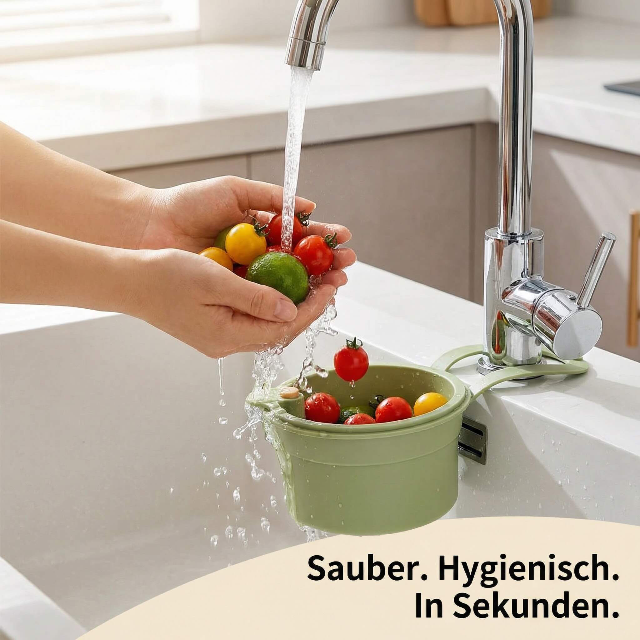 Hanging Sink Strainer Basket – Drain Without the Mess