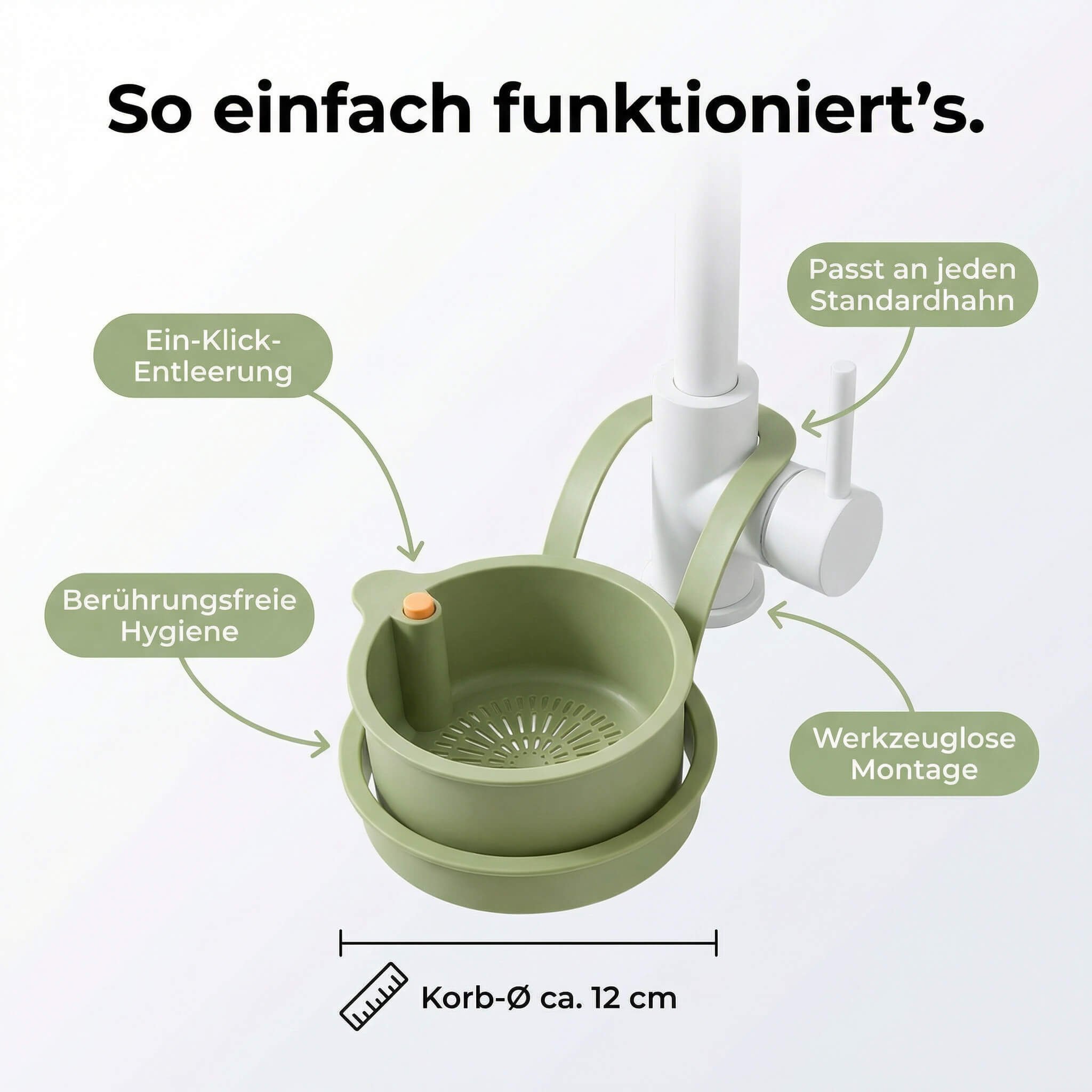 Hanging Sink Strainer Basket – Drain Without the Mess