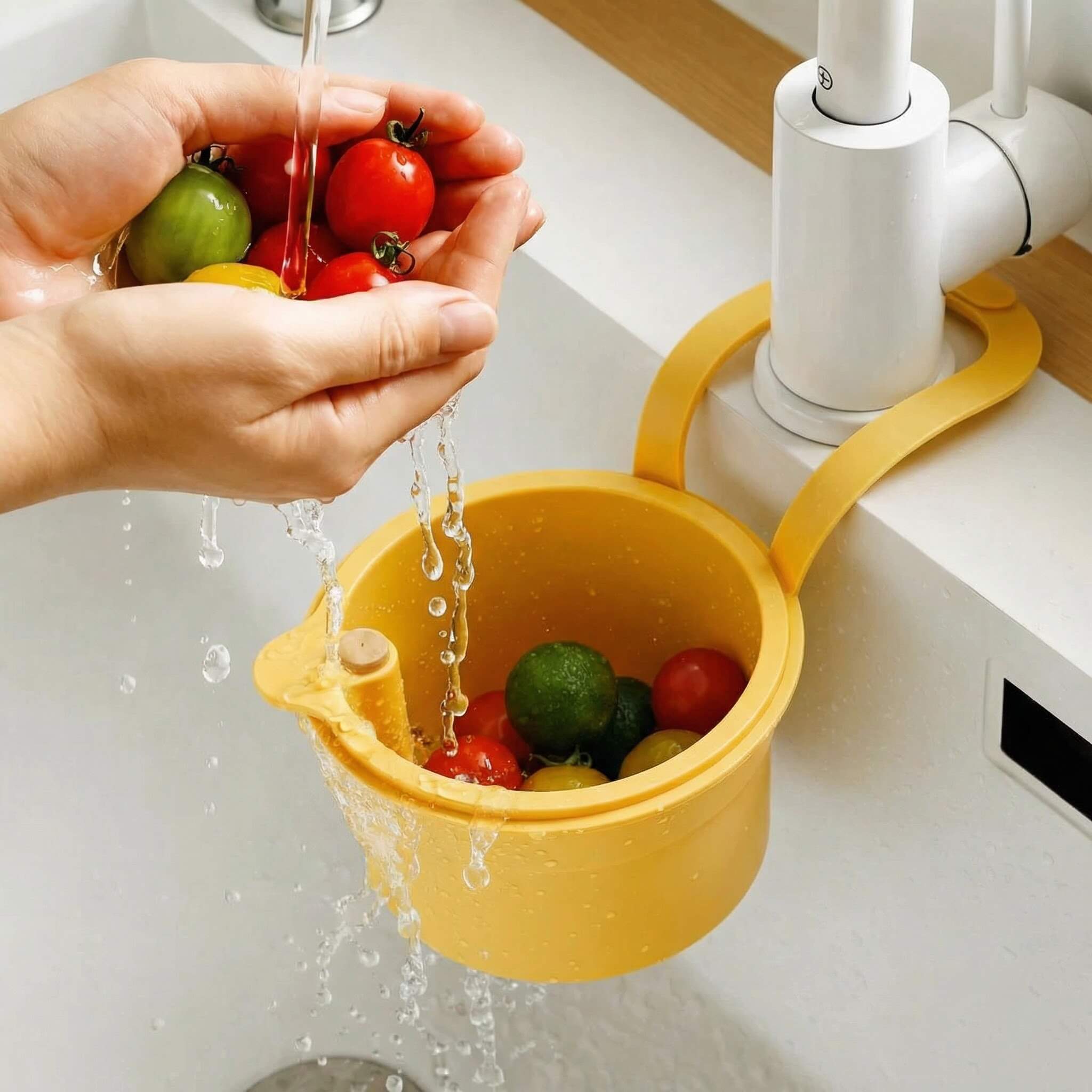 Hanging Sink Strainer Basket – Drain Without the Mess