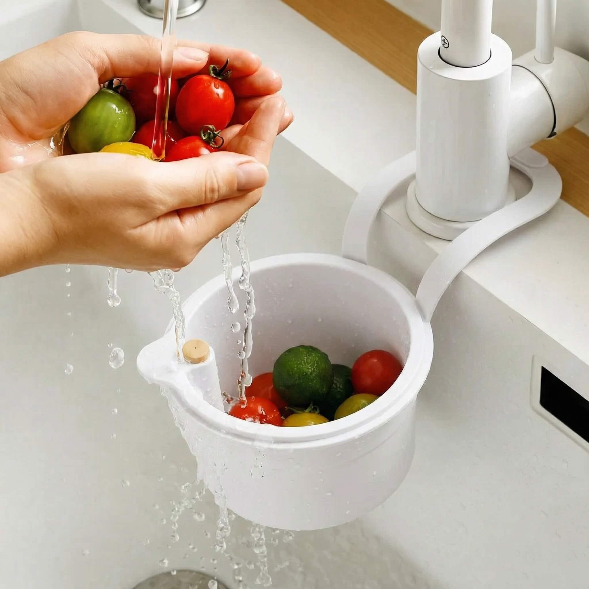 Hanging Sink Strainer Basket – Drain Without the Mess