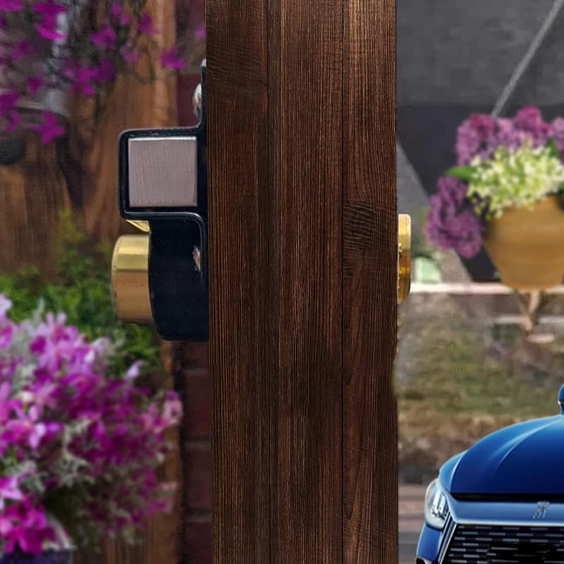 Garden Gate Bolt Lock with Key – Rust Resistant for Outdoor Use