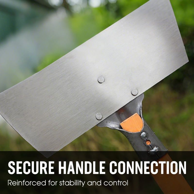 Garden Hoe & Scraper – Manganese Steel Blade with Wooden Handle