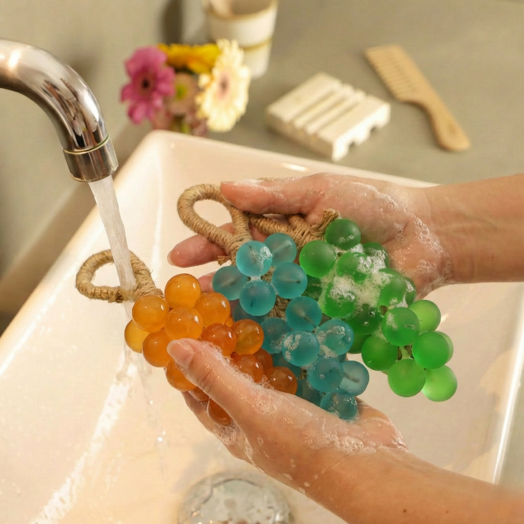 Handmade Grape Soap with Plant Oils – Decorative Hand Soap