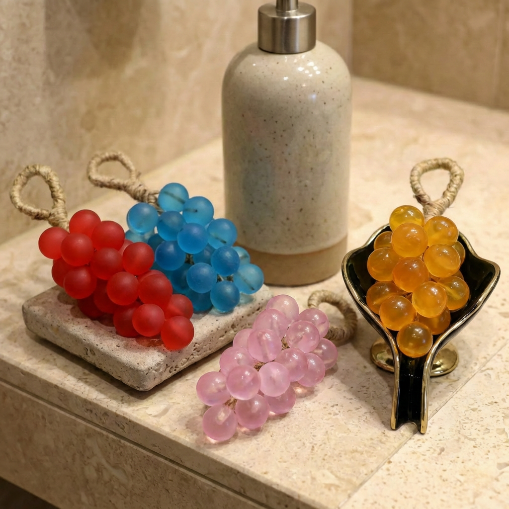 Handmade Grape Soap with Plant Oils – Decorative Hand Soap